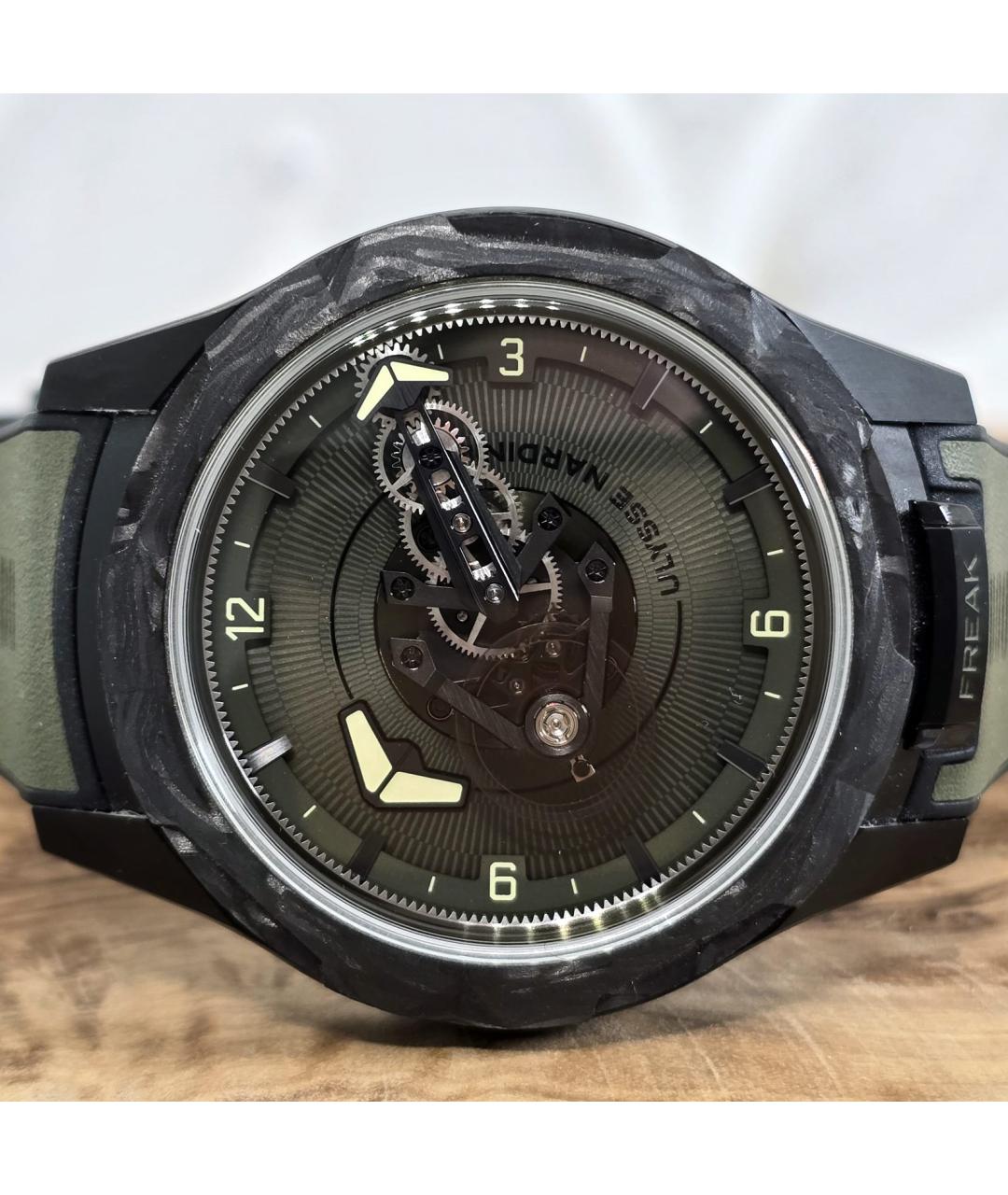 Ulysse Nardin Зеленые керамические часы, фото 4