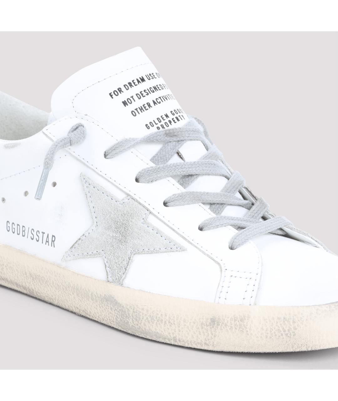 GOLDEN GOOSE DELUXE BRAND Белые кожаные кроссовки, фото 3