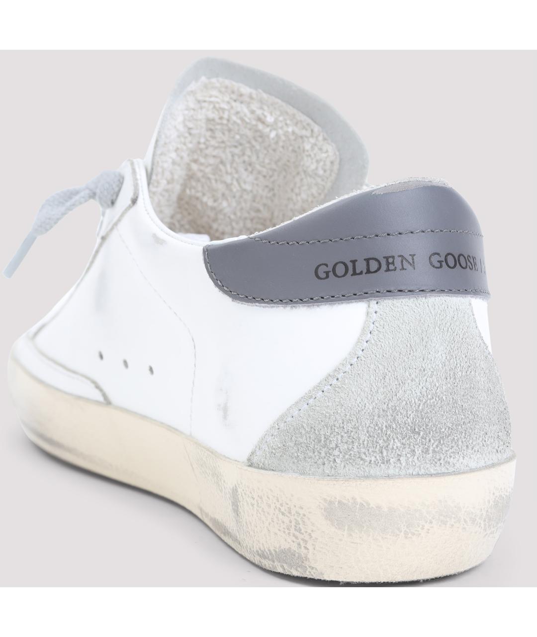 GOLDEN GOOSE DELUXE BRAND Белые кожаные кроссовки, фото 4