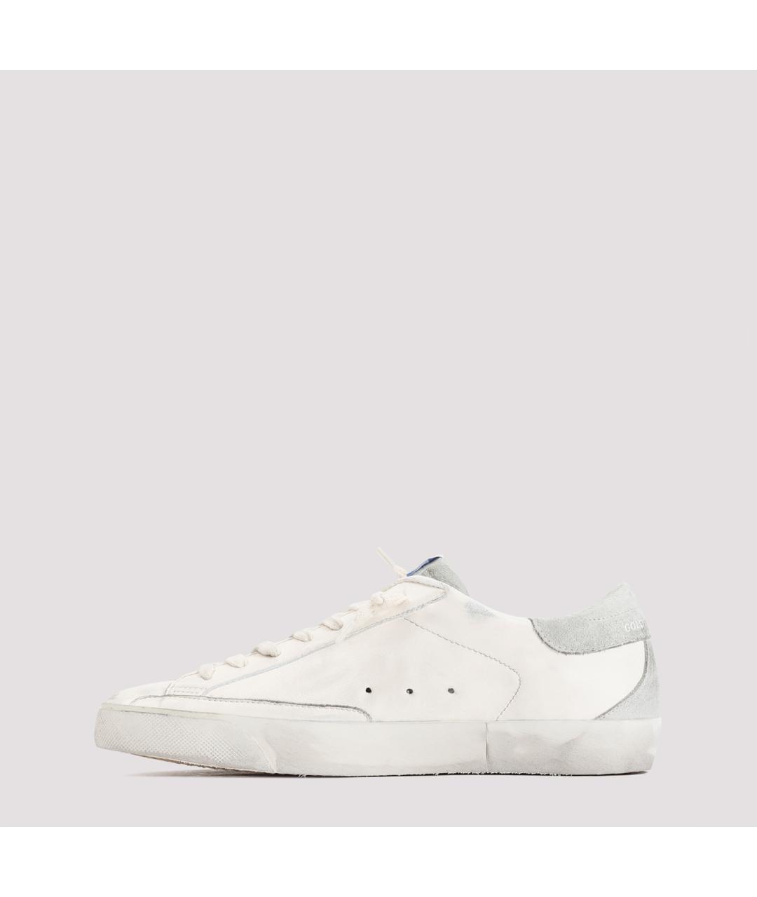 GOLDEN GOOSE DELUXE BRAND Белые кожаные низкие кроссовки / кеды, фото 2