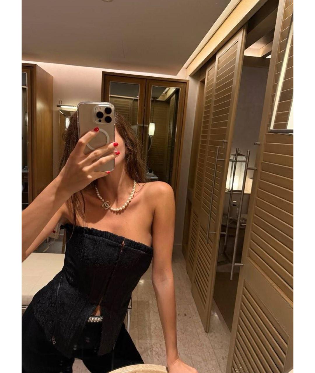 CHANEL Белый чокер, фото 5