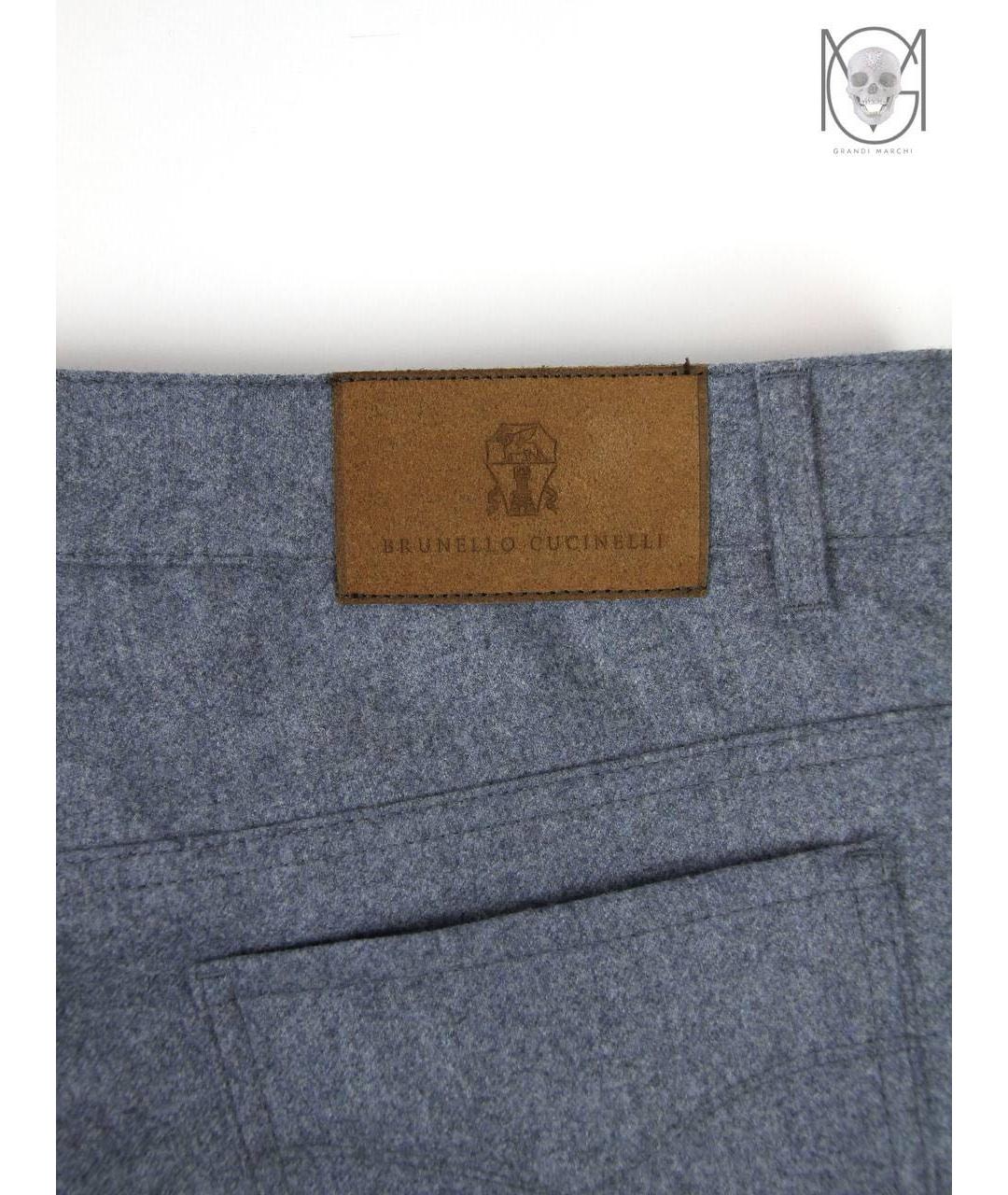BRUNELLO CUCINELLI Серые джинсы скинни, фото 5