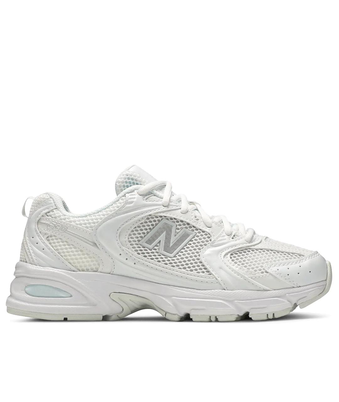 NEW BALANCE Белые текстильные кроссовки, фото 1