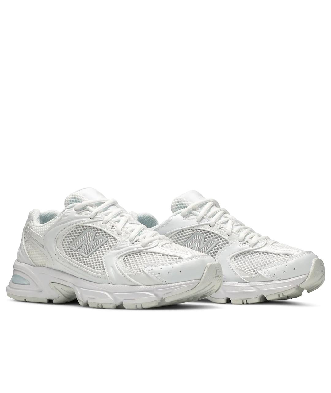NEW BALANCE Белые текстильные кроссовки, фото 2