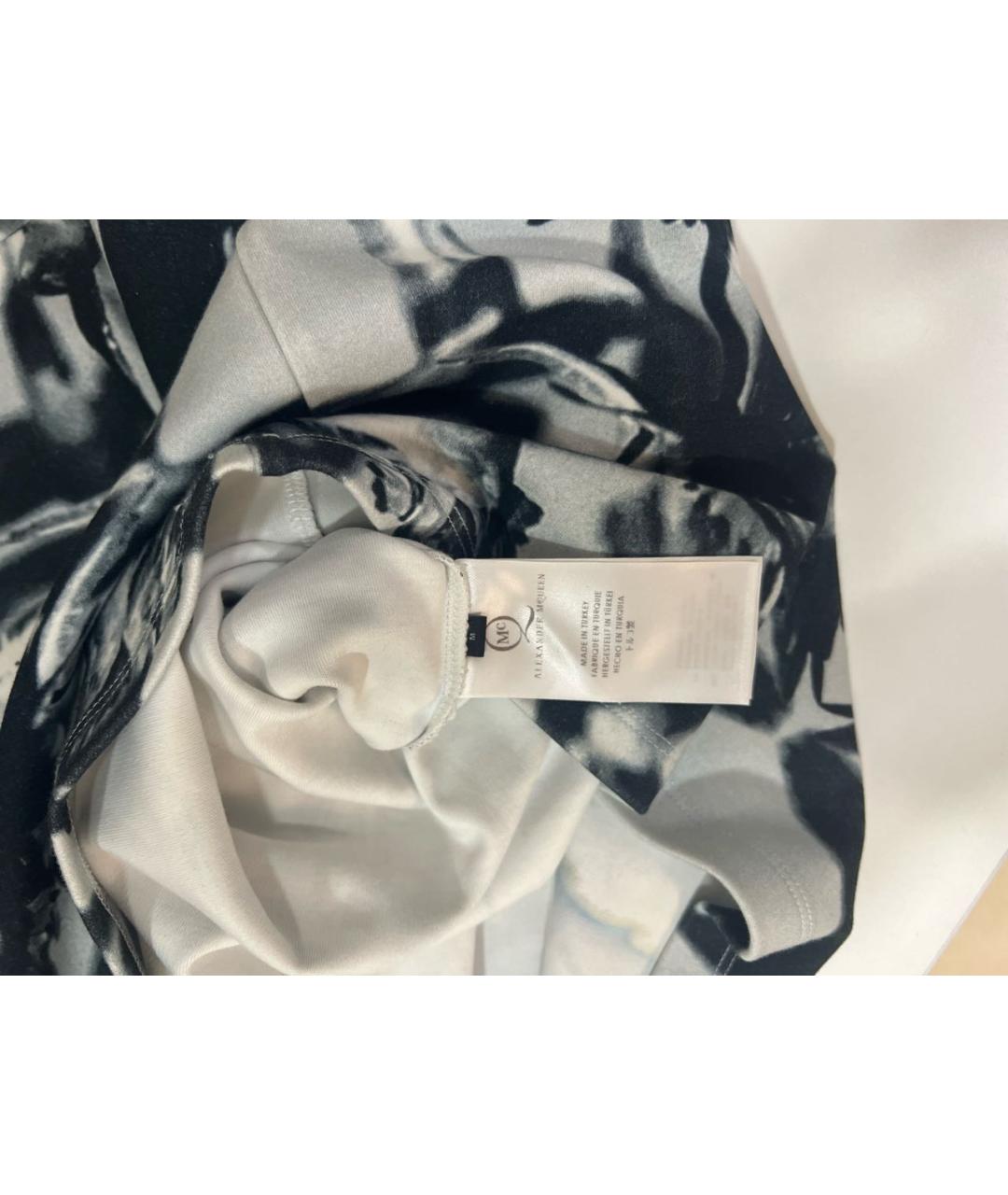 ALEXANDER MCQUEEN Серое хлопковое повседневное платье, фото 5