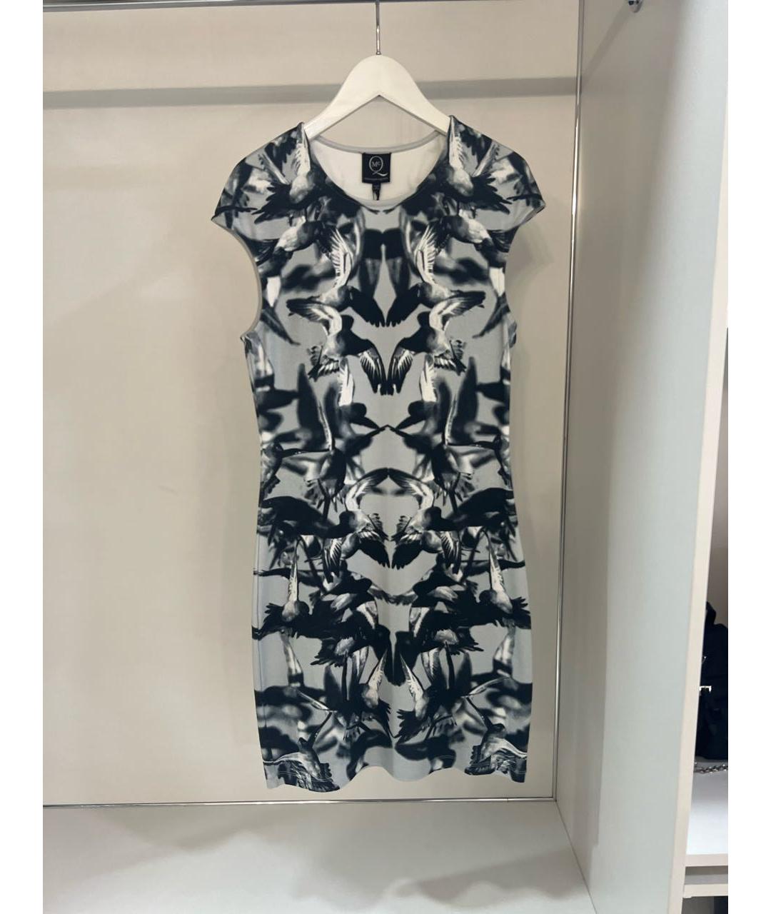 ALEXANDER MCQUEEN Серое хлопковое повседневное платье, фото 7