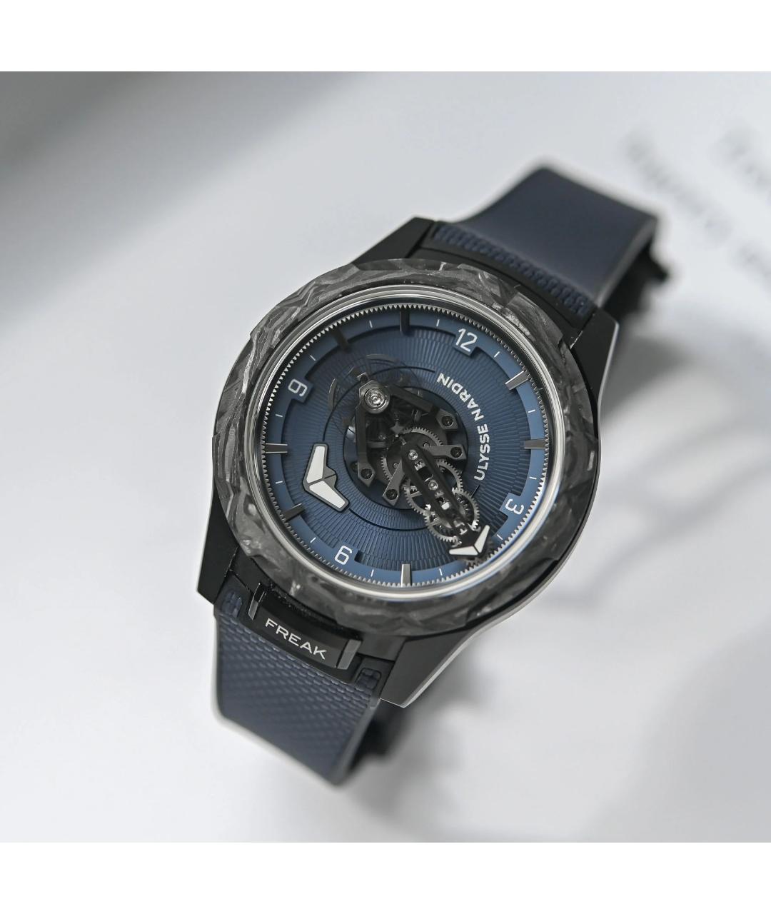 Ulysse Nardin Синие карбоновые часы, фото 5