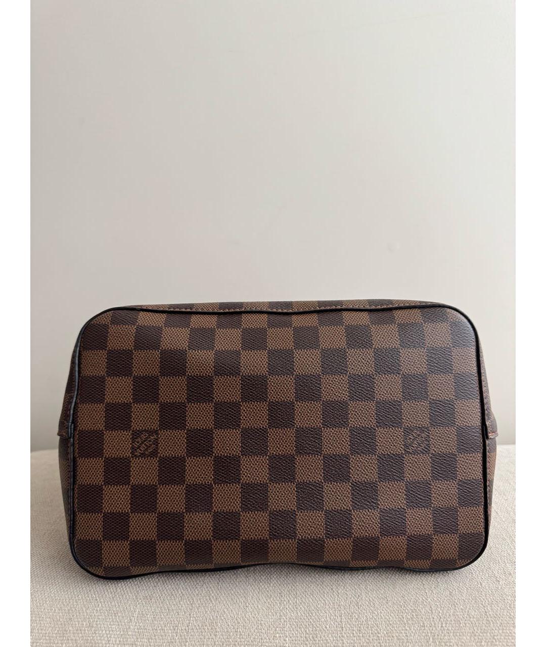 LOUIS VUITTON Коричневая кожаная сумка через плечо, фото 5