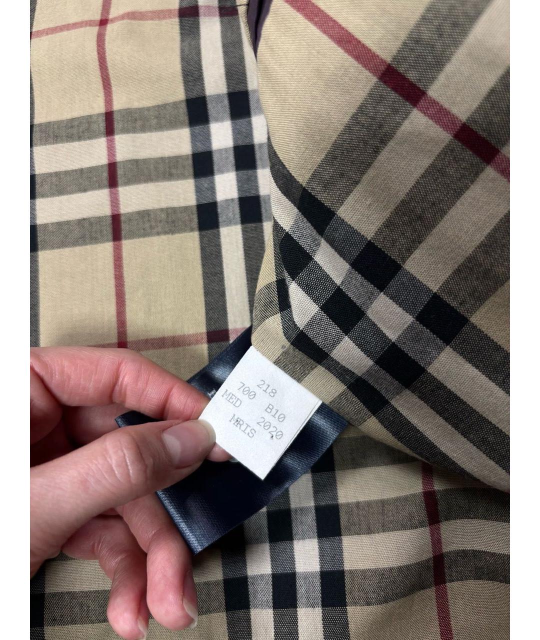 BURBERRY Фиолетовая хлопковая куртка, фото 5
