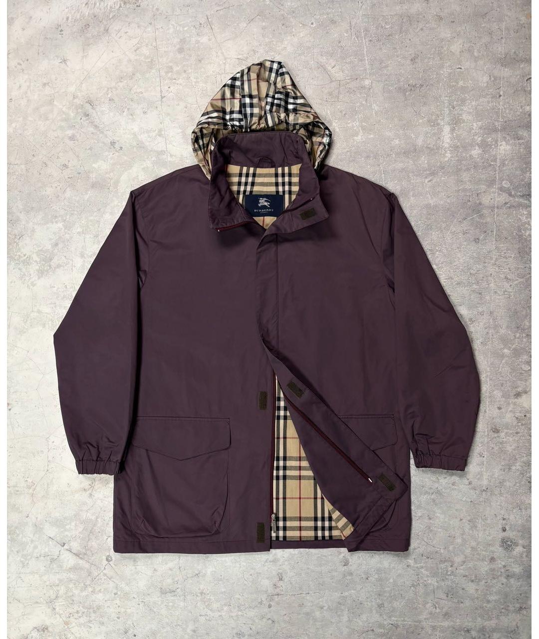 BURBERRY Фиолетовая хлопковая куртка, фото 8