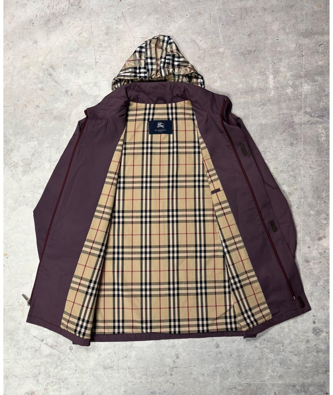 BURBERRY Фиолетовая хлопковая куртка, фото 3