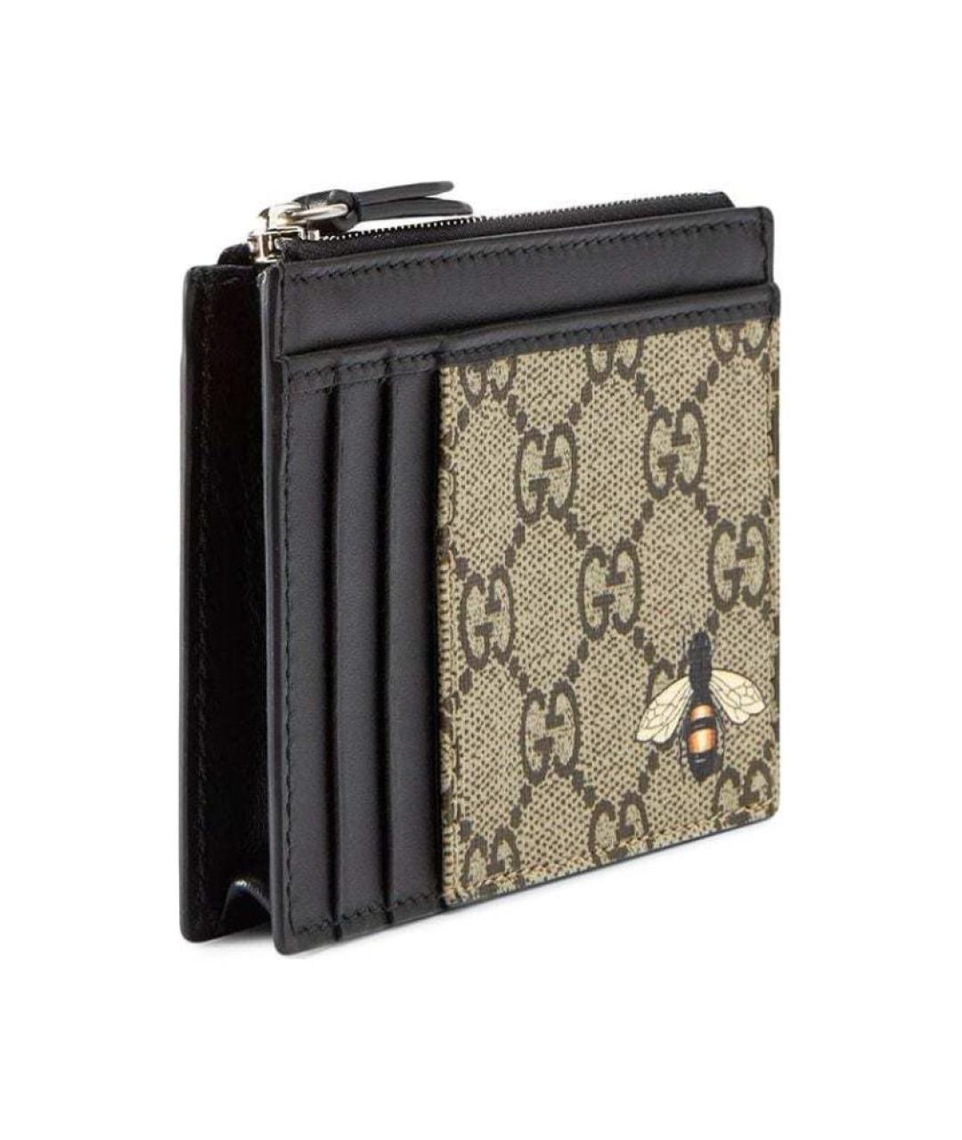 GUCCI Черный кожаный кошелек, фото 3