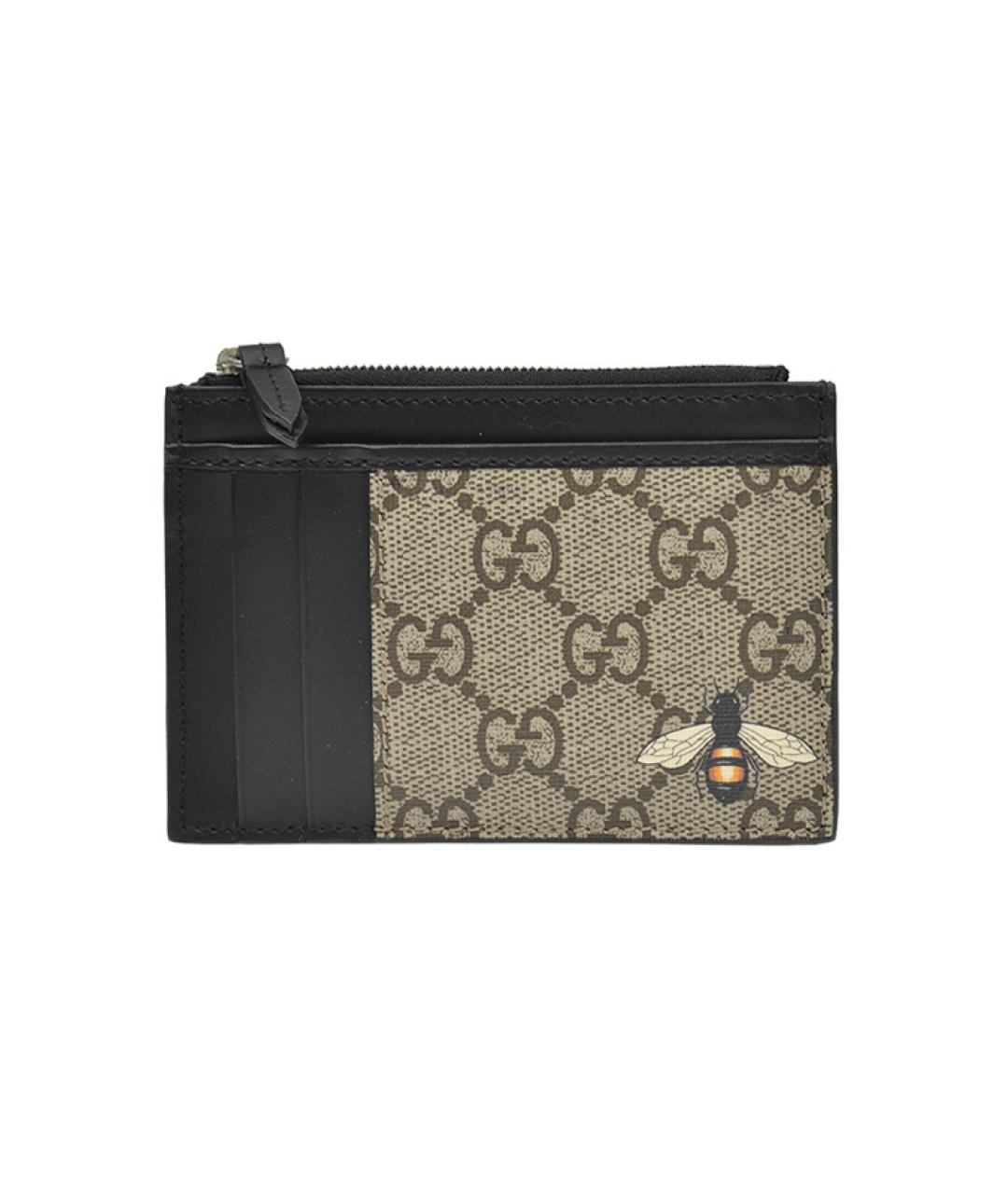 GUCCI Черный кожаный кошелек, фото 1