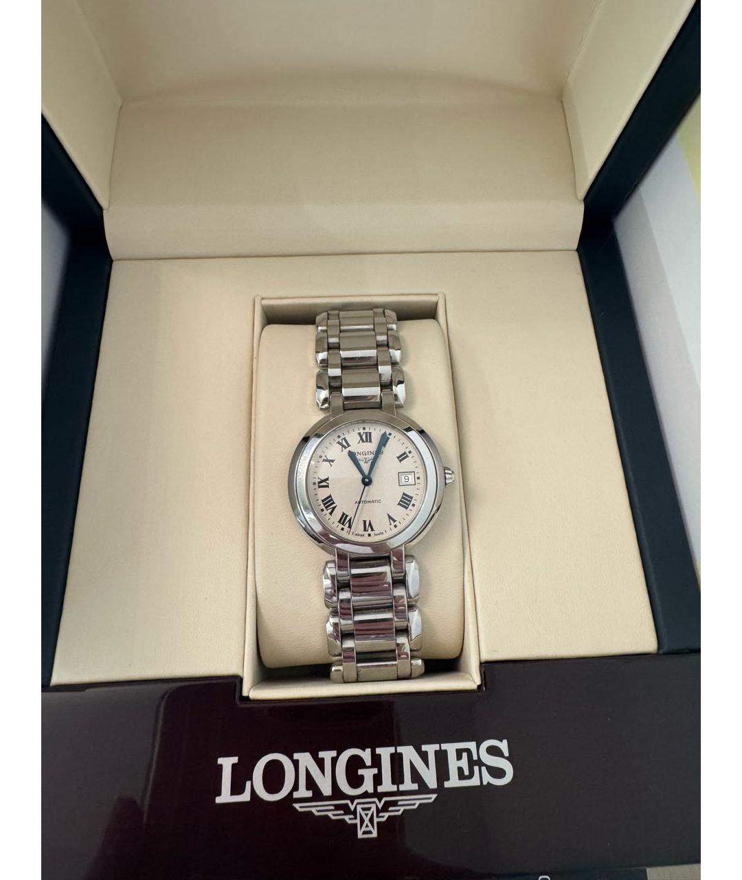 LONGINES Белые часы, фото 4