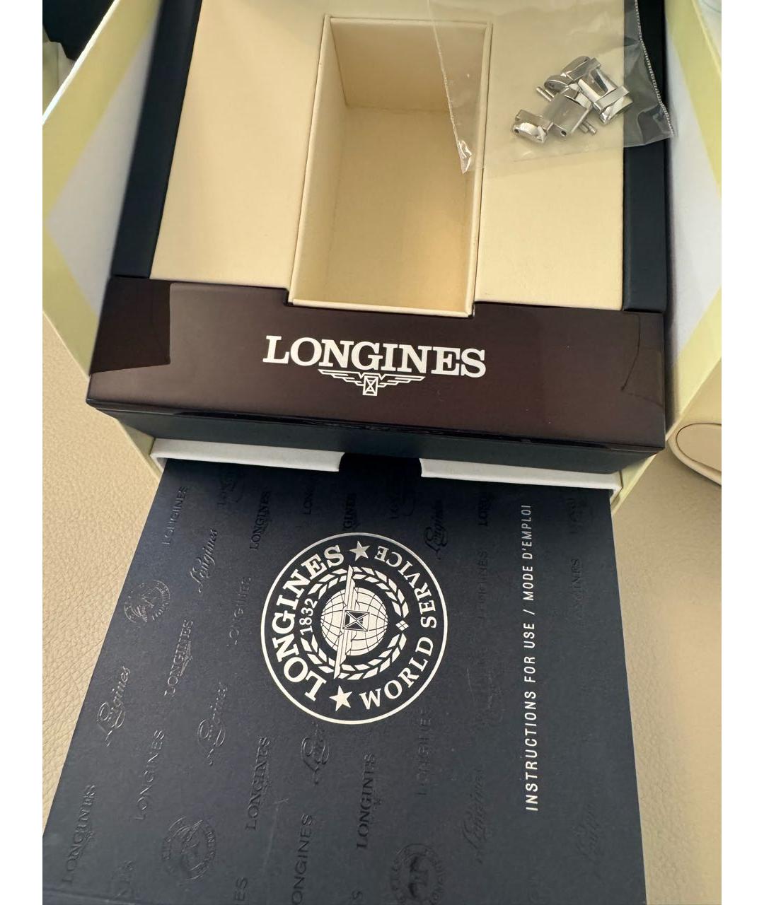 LONGINES Белые часы, фото 5