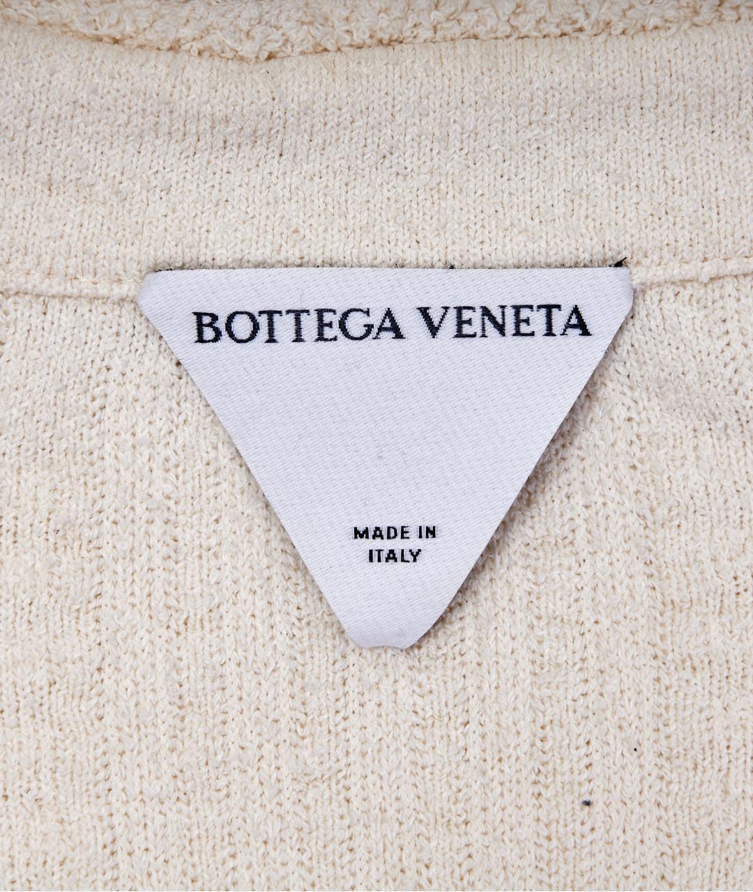 BOTTEGA VENETA Белый хлопковый кардиган, фото 7