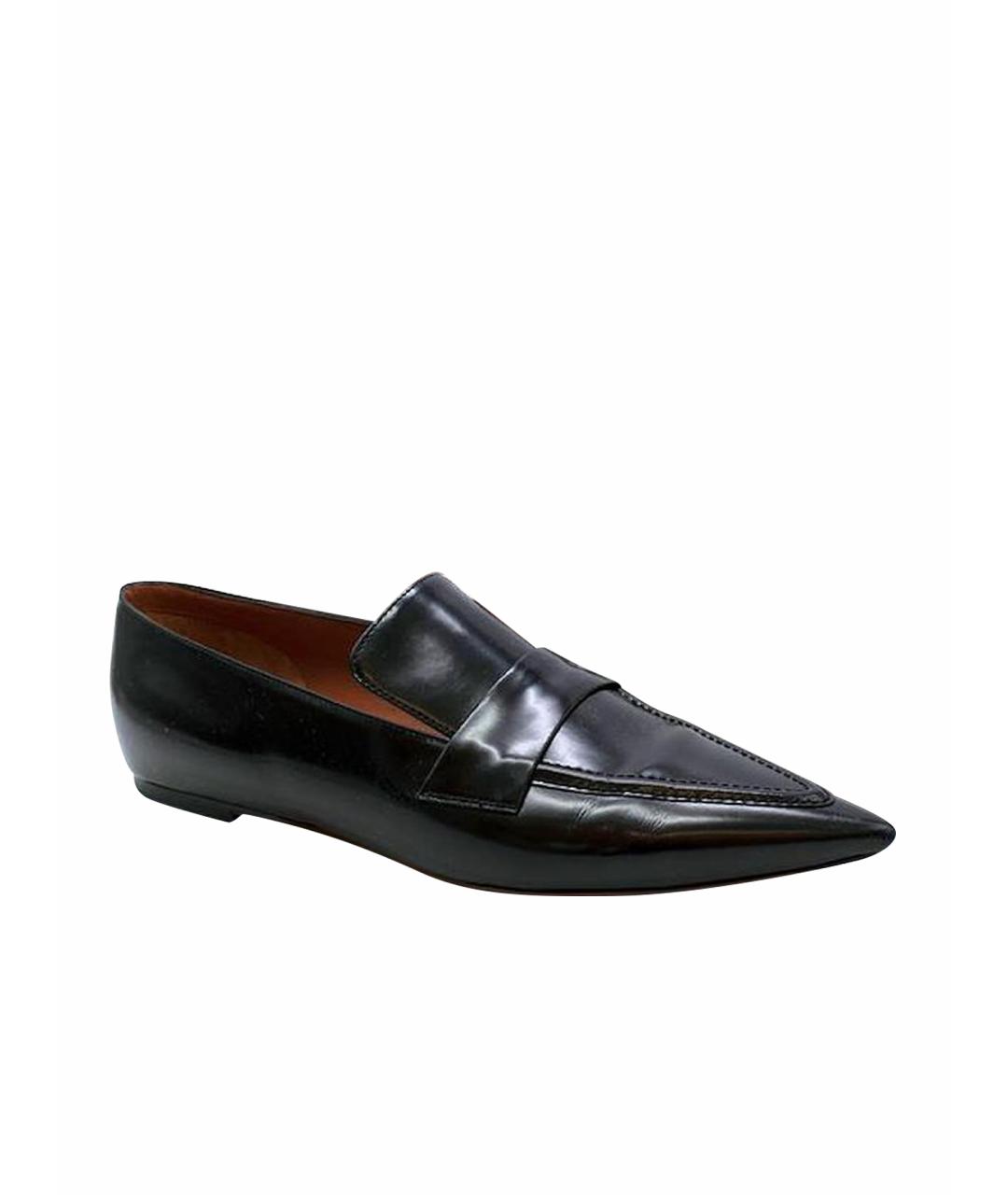 CELINE Черные лоферы из лакированной кожи, фото 1