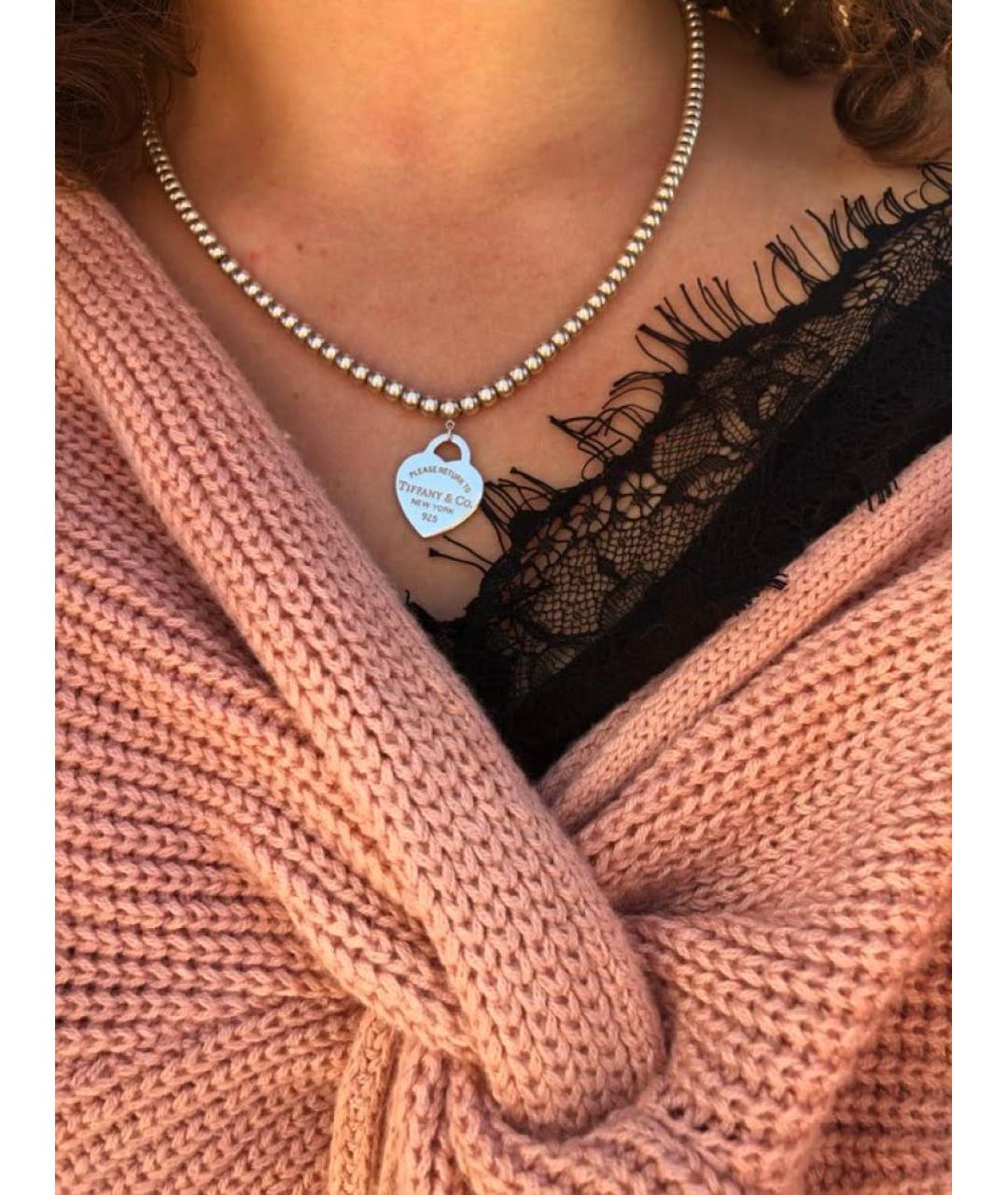TIFFANY&CO Серебряная серебряная подвеска, фото 7