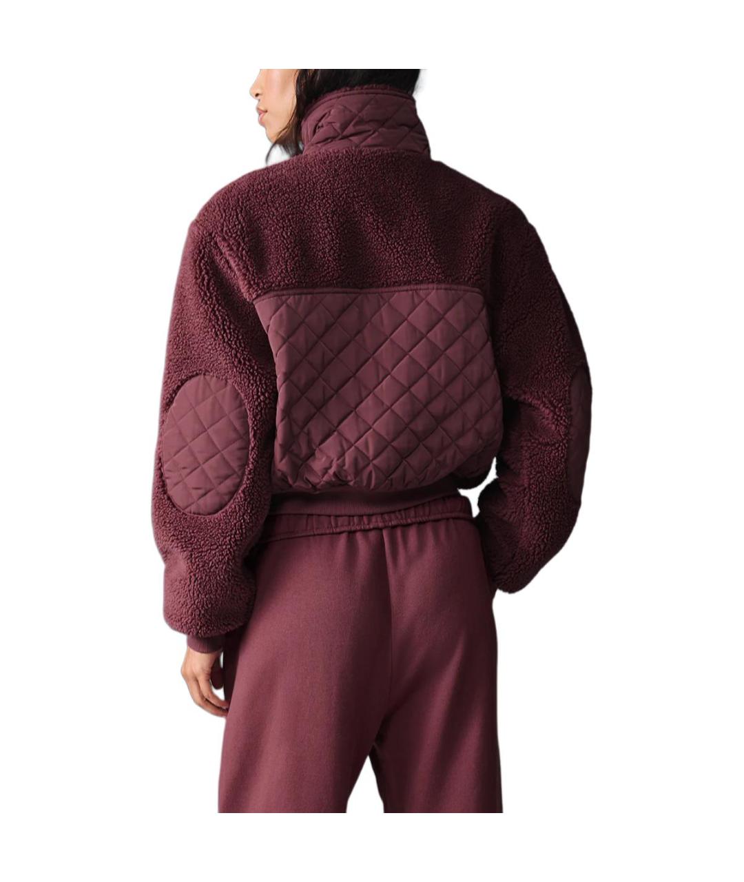 ALO YOGA Бордовая куртка, фото 2