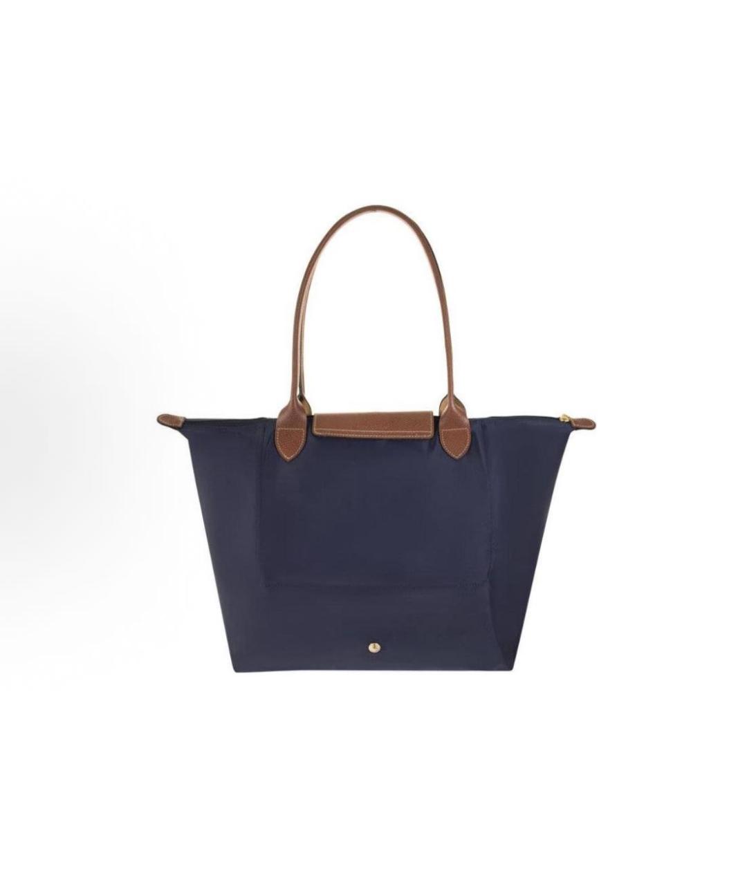 LONGCHAMP Темно-синяя сумка тоут, фото 2