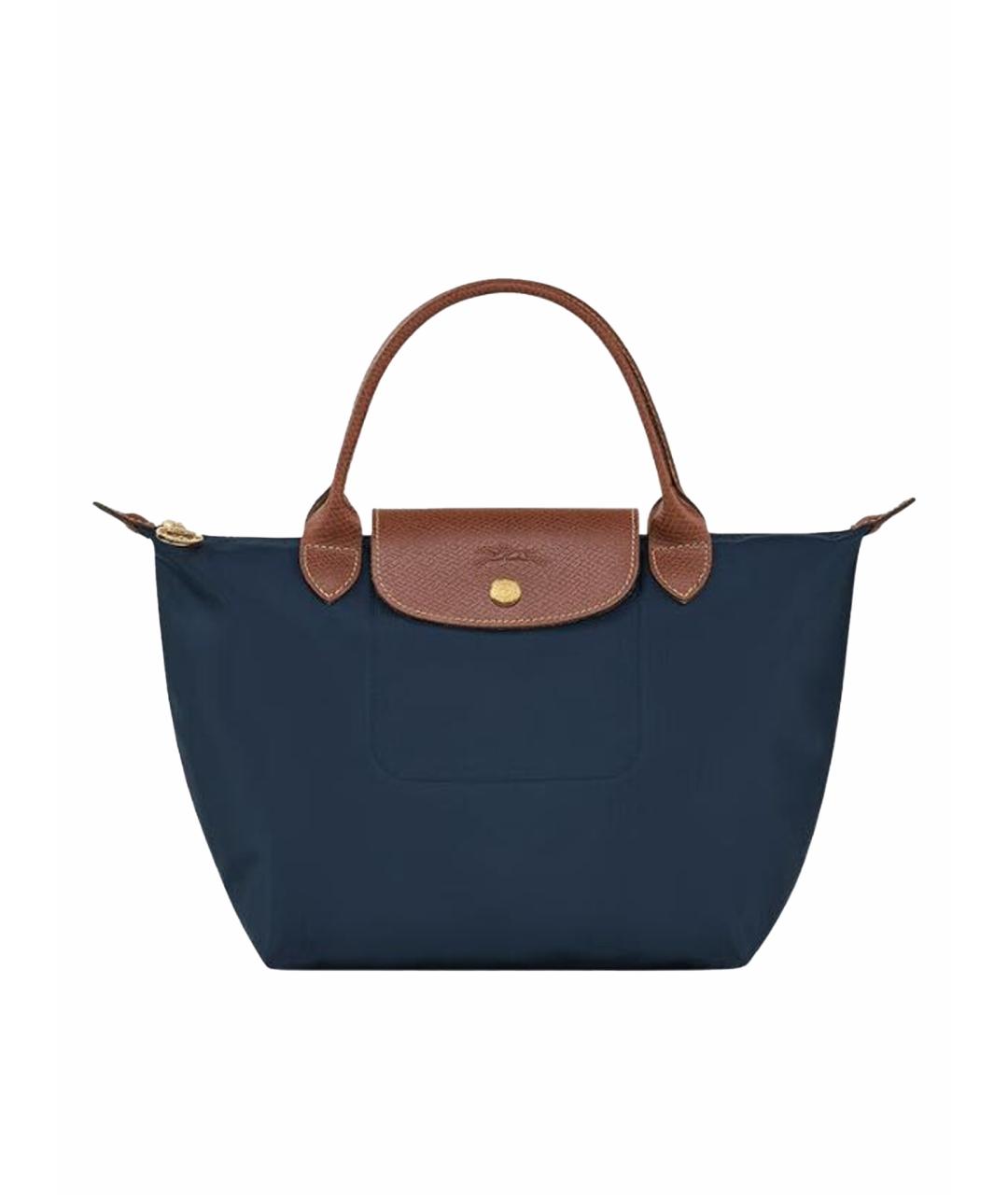 LONGCHAMP Темно-синяя сумка тоут, фото 1