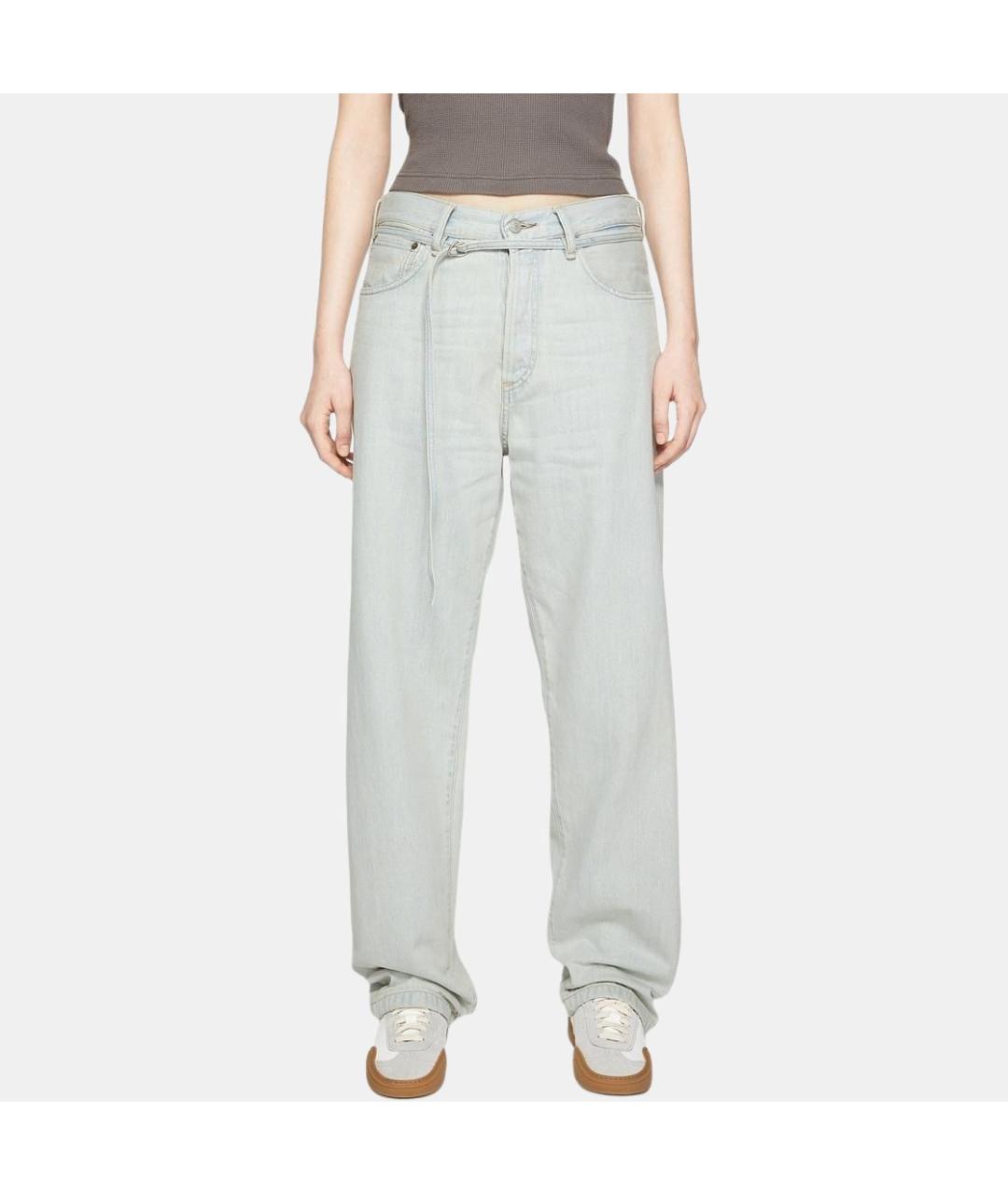 ACNE STUDIOS Голубые прямые джинсы, фото 2