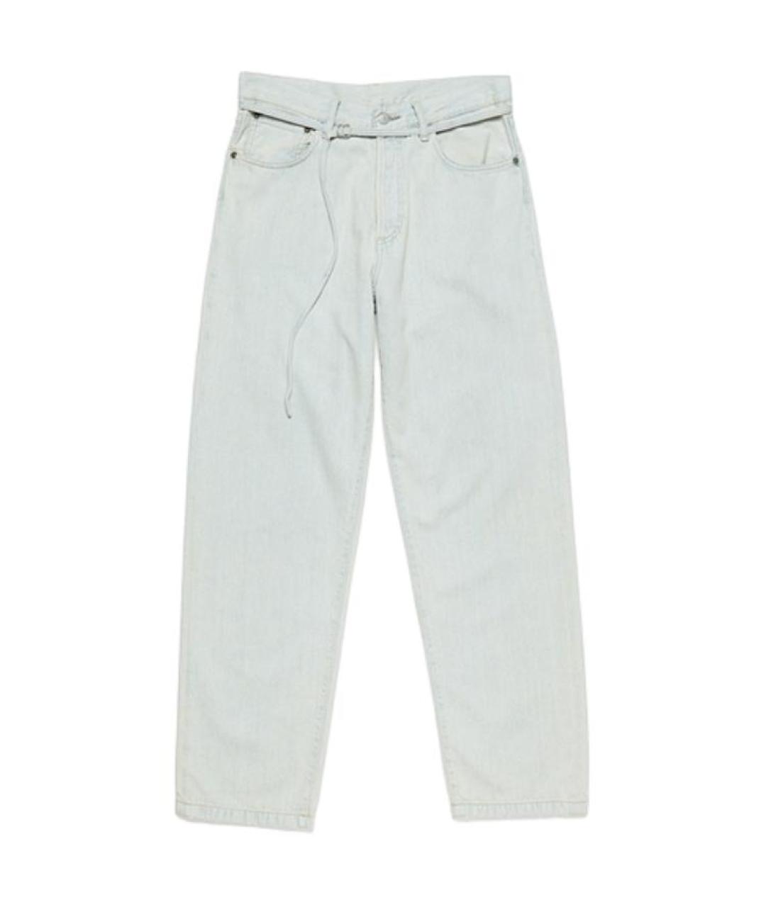 ACNE STUDIOS Голубые прямые джинсы, фото 1