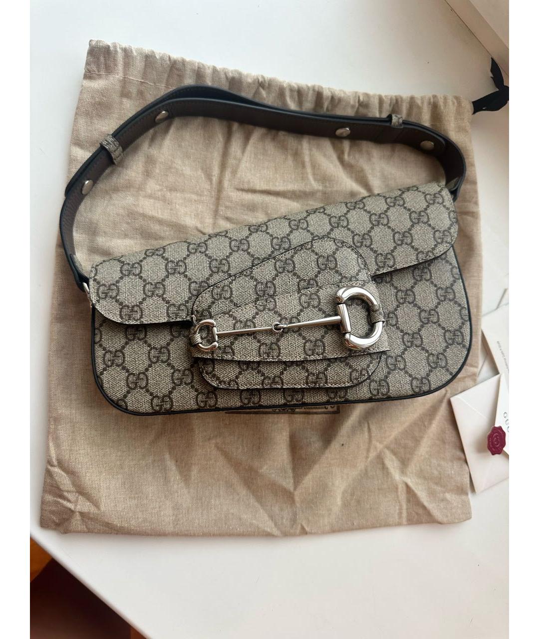GUCCI Коричневая сумка через плечо, фото 4