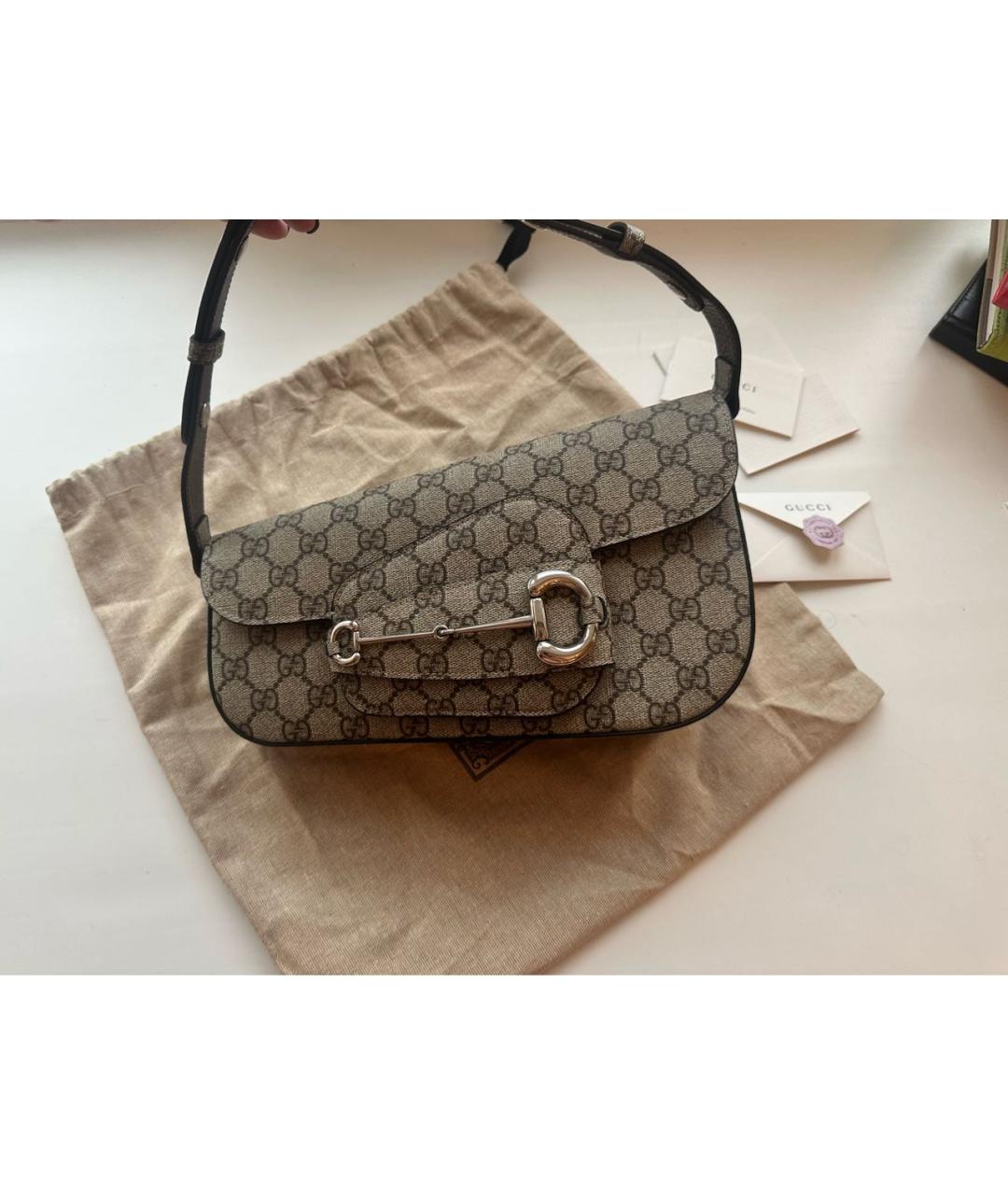 GUCCI Коричневая сумка через плечо, фото 2