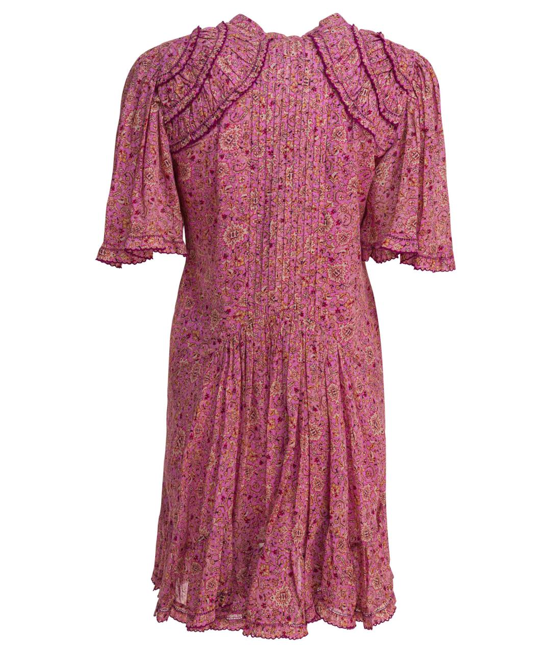 ISABEL MARANT ETOILE Розовое хлопковое повседневное платье, фото 2