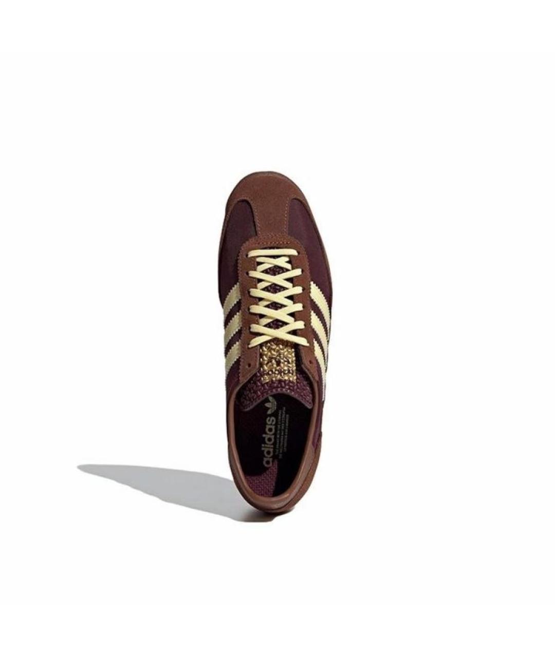ADIDAS Коричневые замшевые кроссовки, фото 3