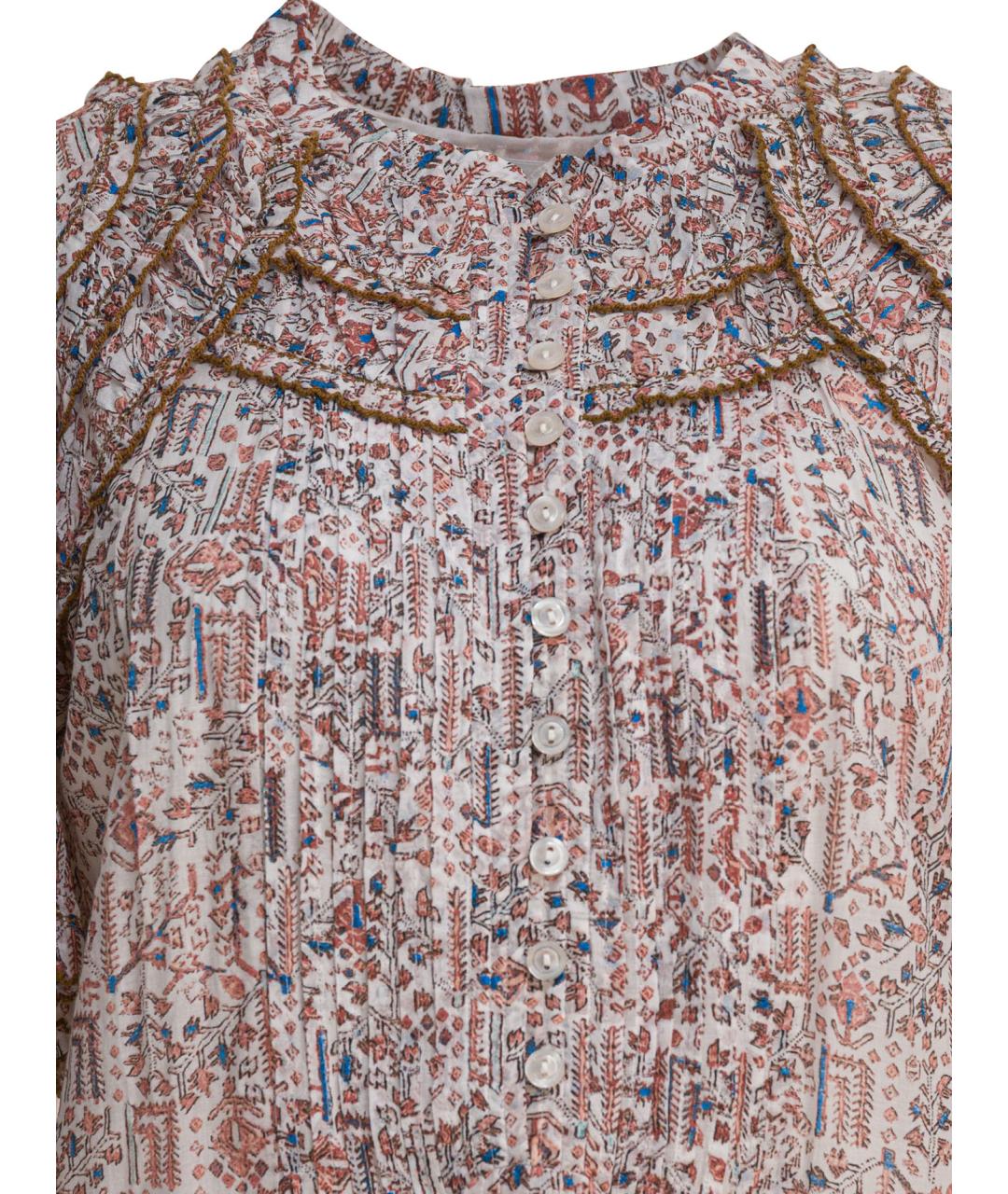 ISABEL MARANT ETOILE Мульти хлопковое повседневное платье, фото 3