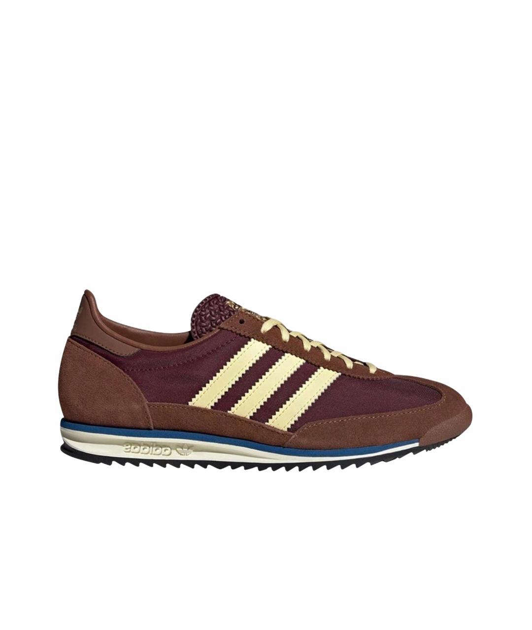 ADIDAS Коричневые замшевые кроссовки, фото 1