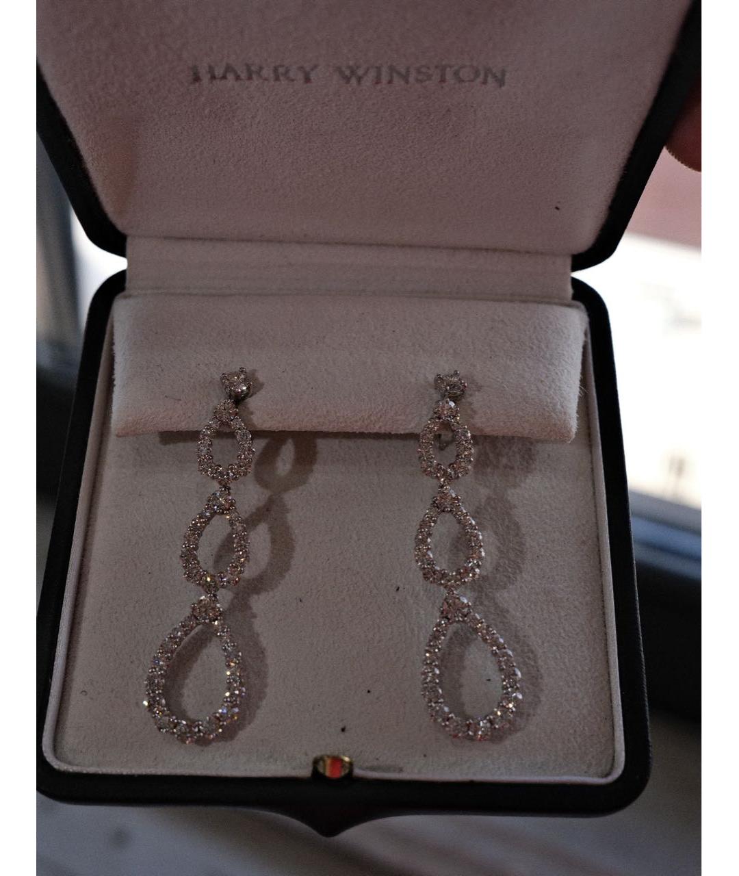 Harry Winston Серьги из белого золота, фото 2