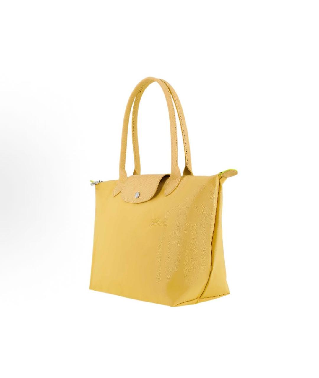 LONGCHAMP Желтая сумка тоут, фото 2