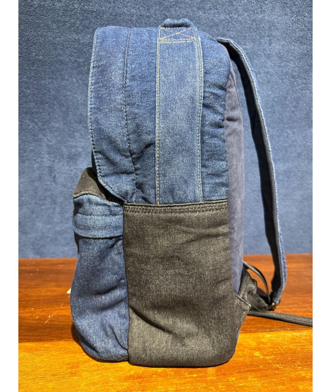 DIESEL Синий деним рюкзак, фото 4