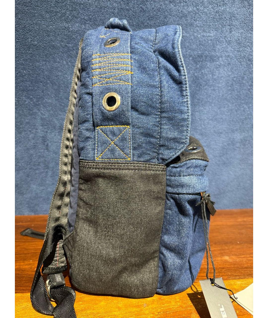 DIESEL Синий деним рюкзак, фото 6