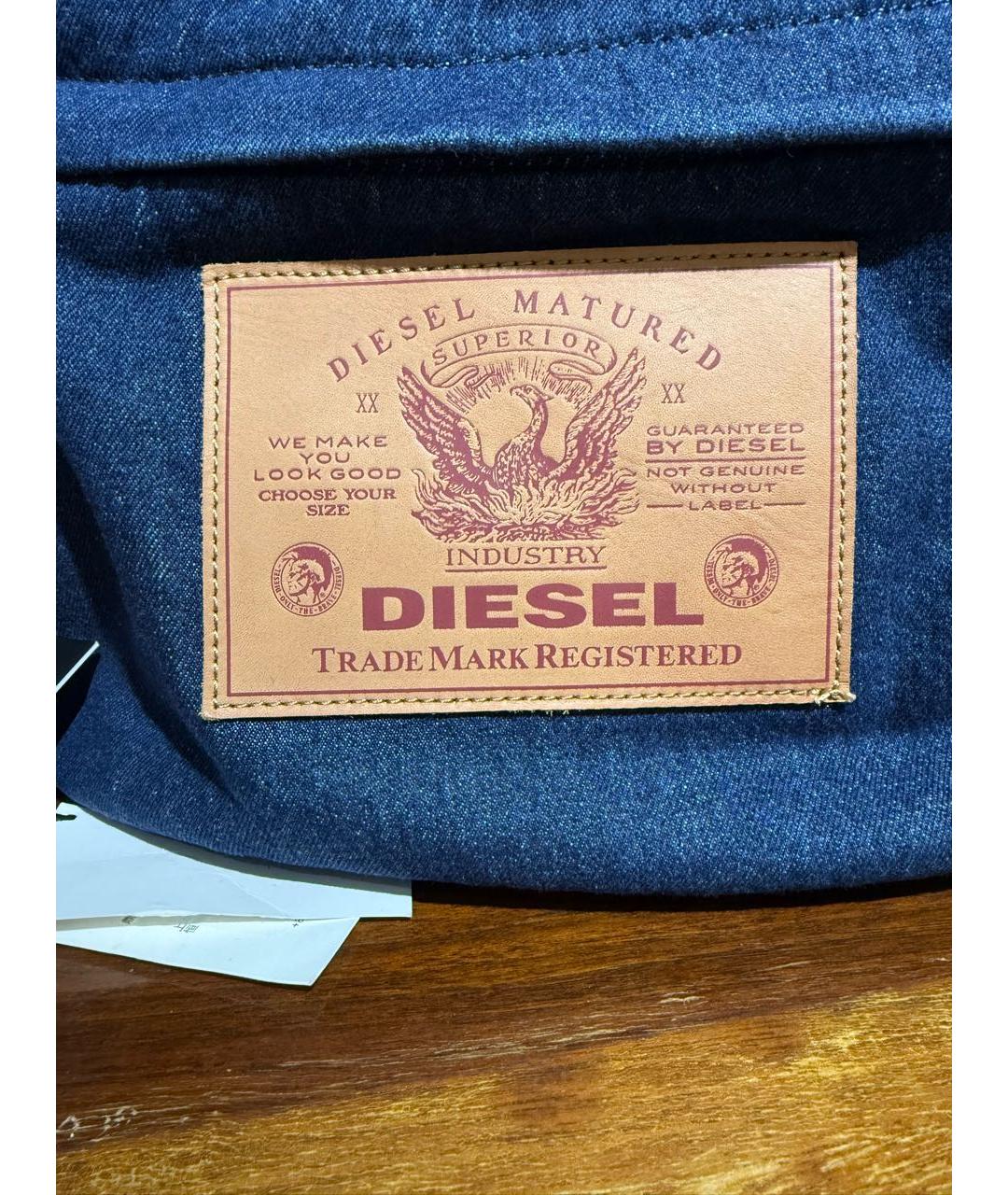 DIESEL Синий деним рюкзак, фото 3