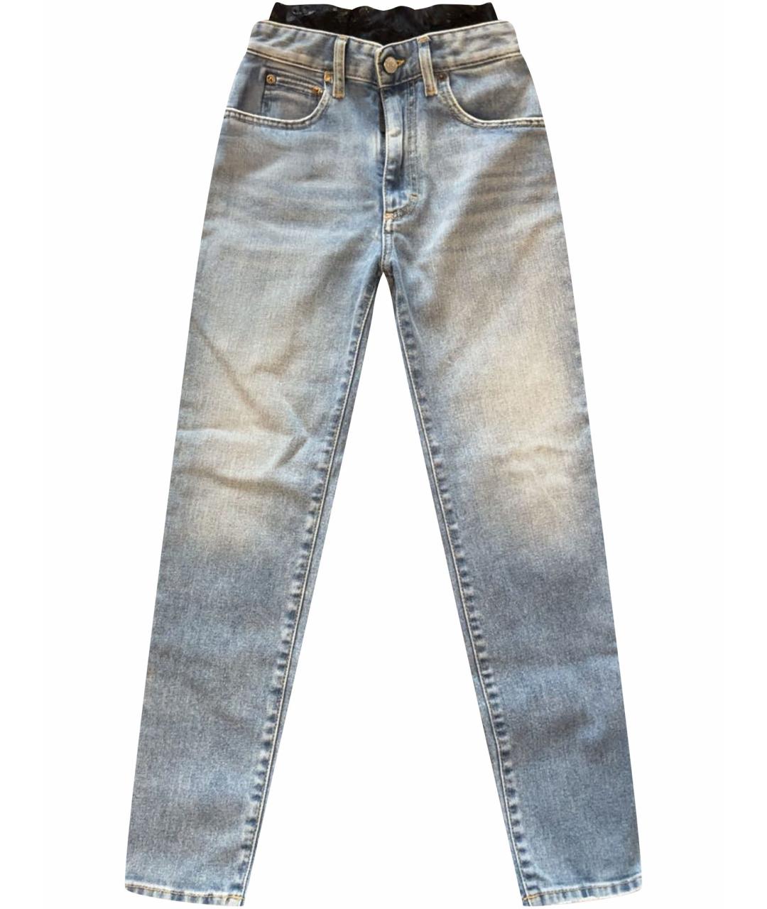 DSQUARED2 Голубые хлопко-полиэстеровые джинсы слим, фото 1