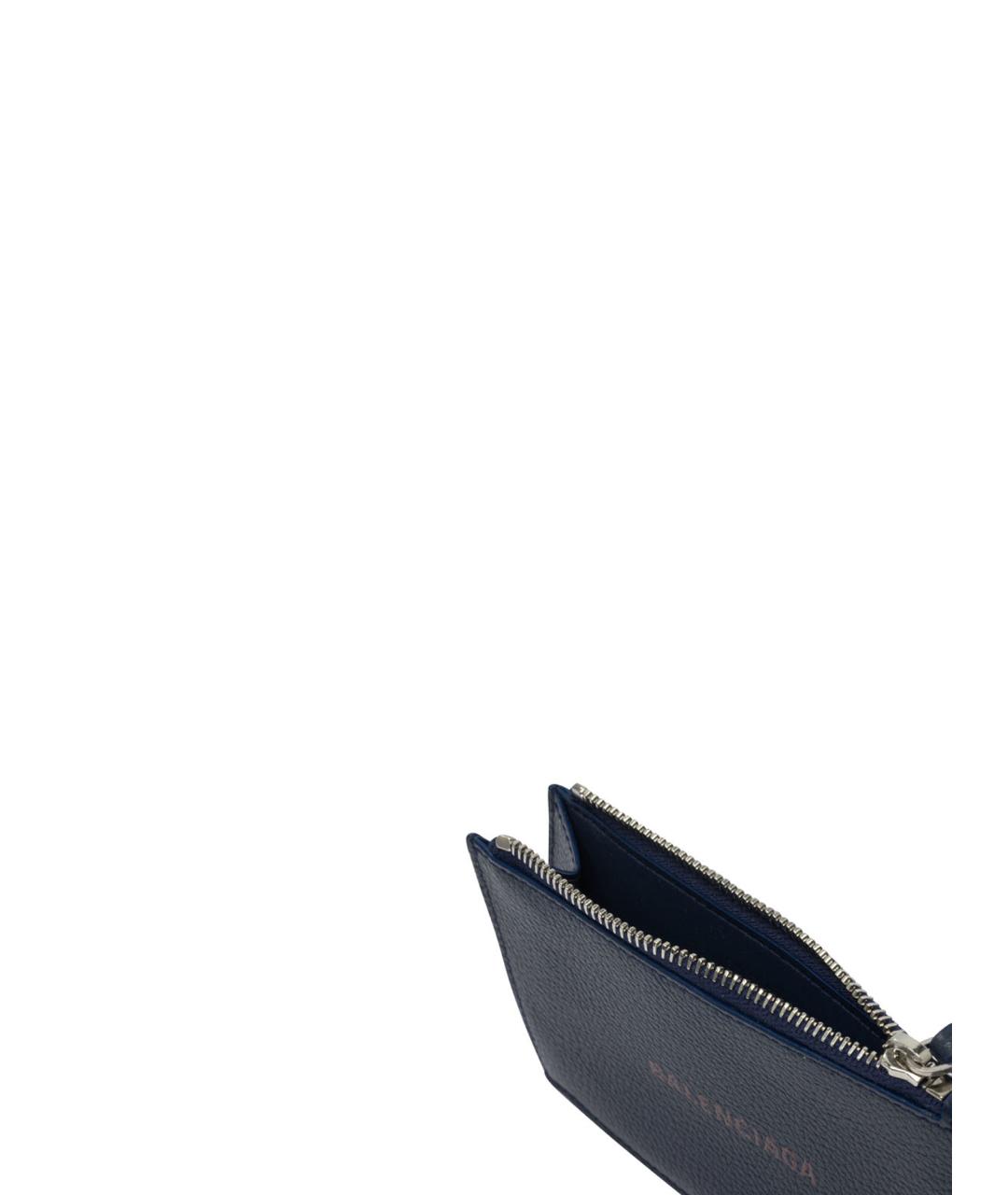 BALENCIAGA Синий кожаный кошелек, фото 5