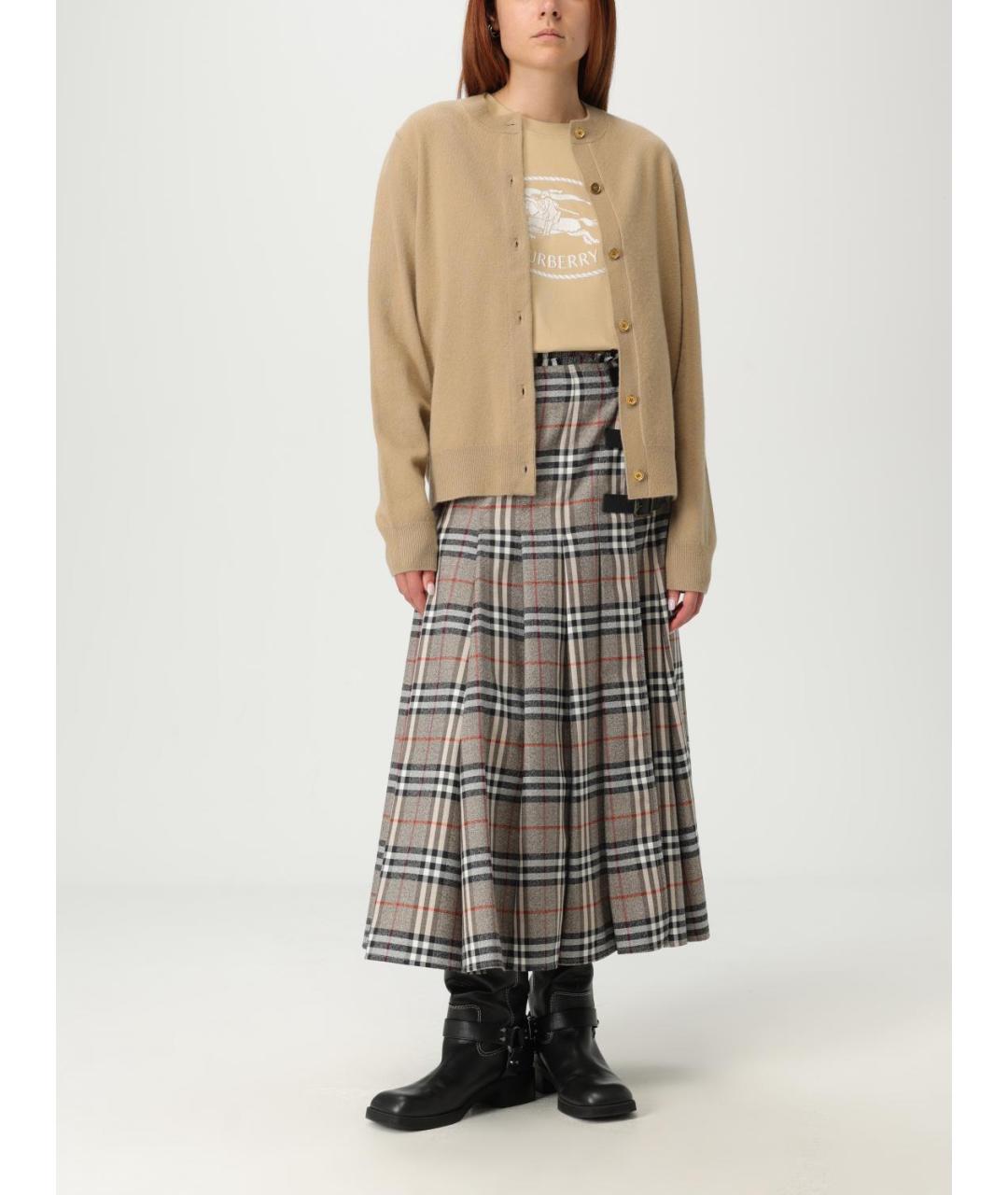 BURBERRY Бежевая футболка, фото 3