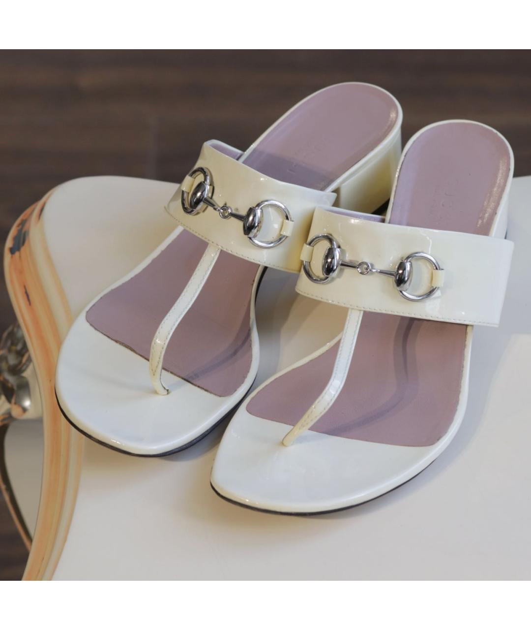 GUCCI Мюли из лакированной кожи, фото 3