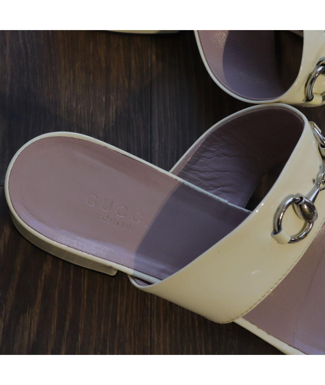 GUCCI Мюли из лакированной кожи, фото 6