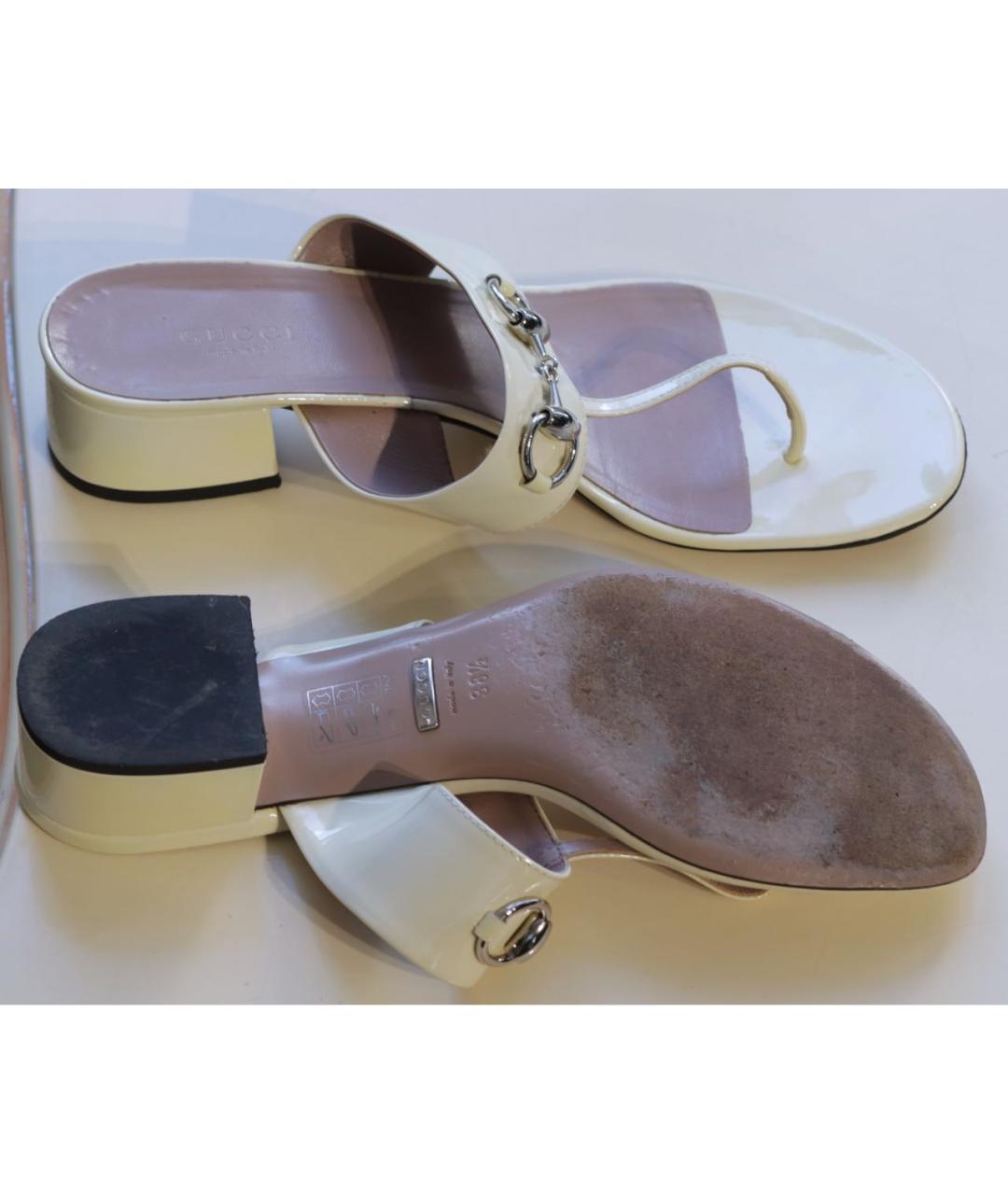 GUCCI Мюли из лакированной кожи, фото 7