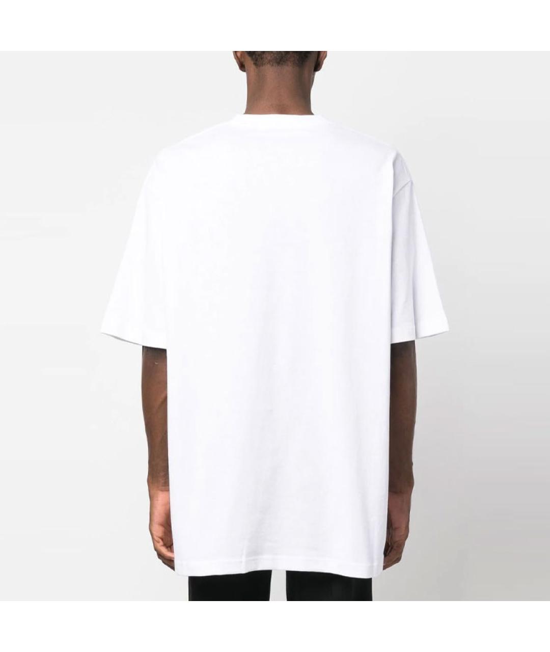 ACNE STUDIOS Белая хлопковая футболка, фото 3