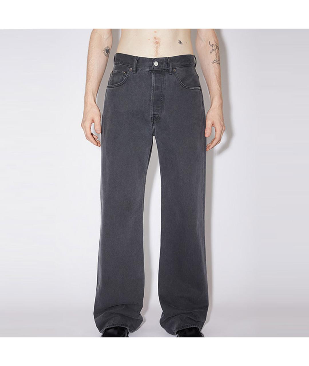ACNE STUDIOS Серые прямые джинсы, фото 2