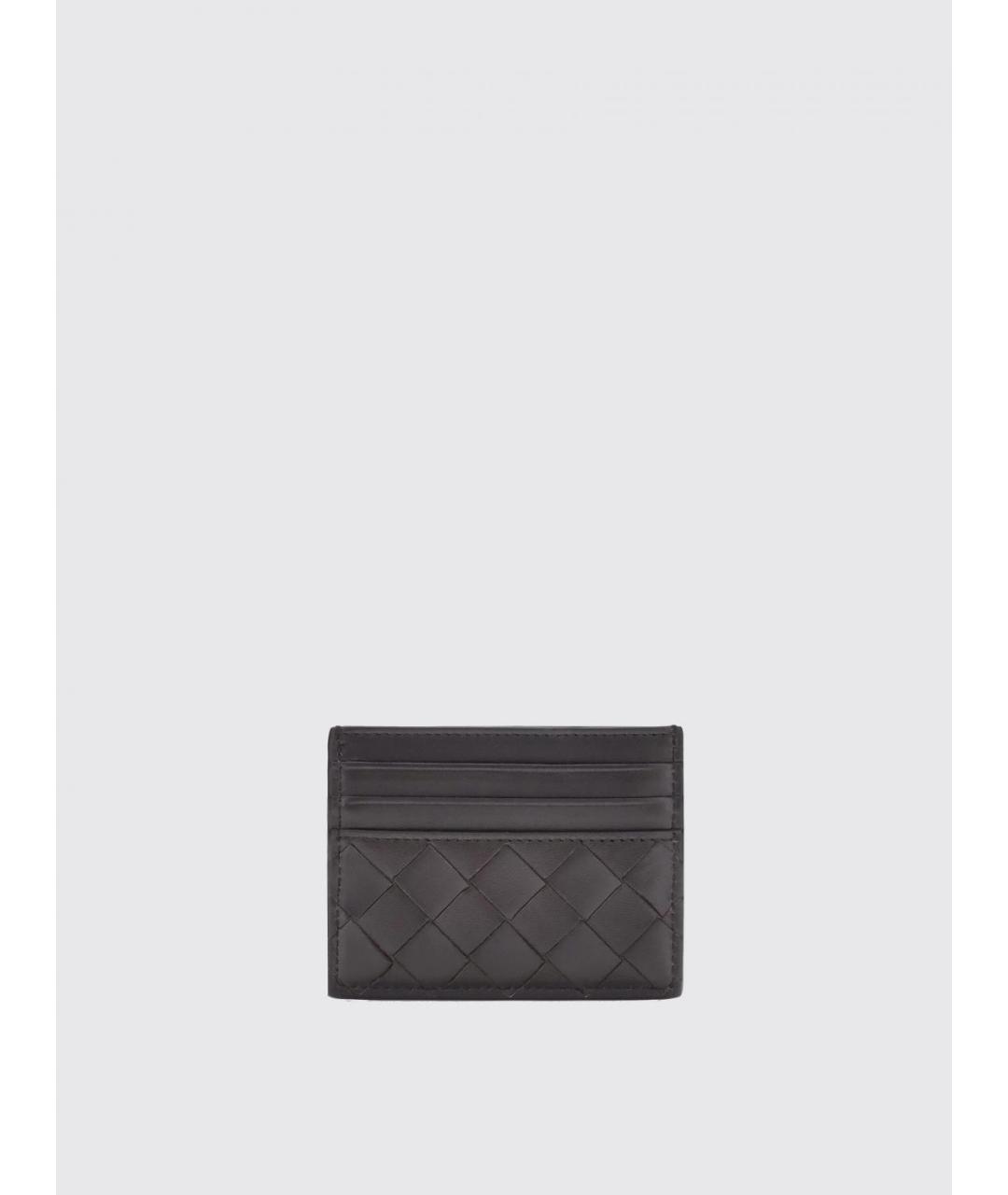 BOTTEGA VENETA Коричневый кожаный кардхолдер, фото 2