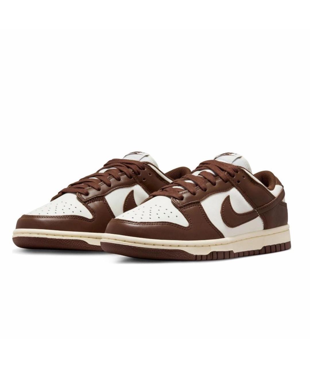 NIKE Коричневые кожаные кроссовки, фото 2