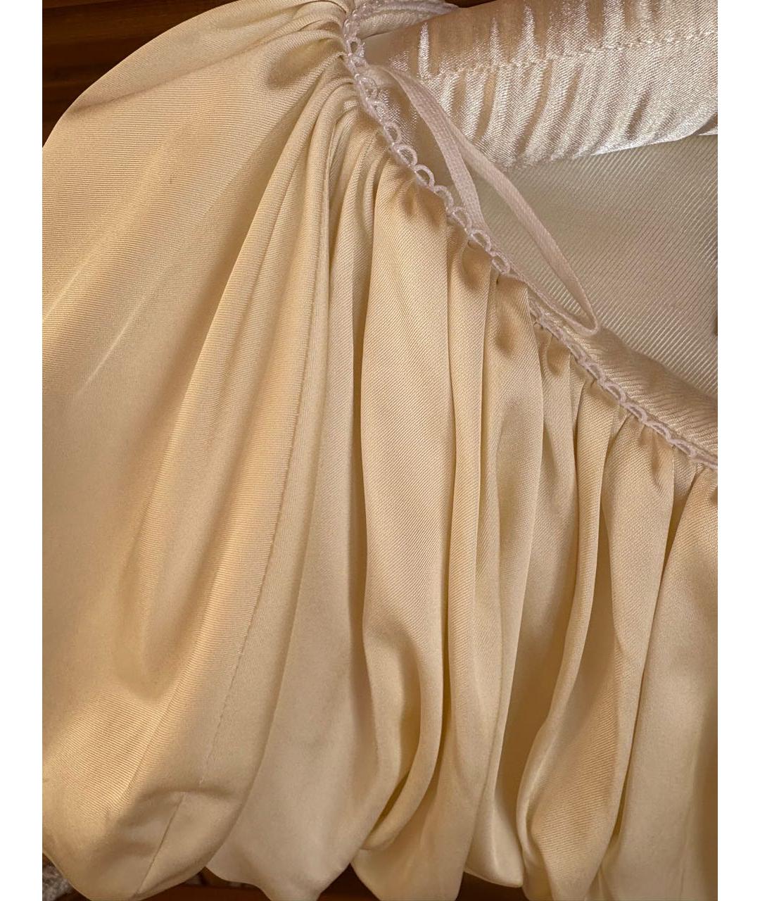 JACQUEMUS Белые атласные шорты, фото 2