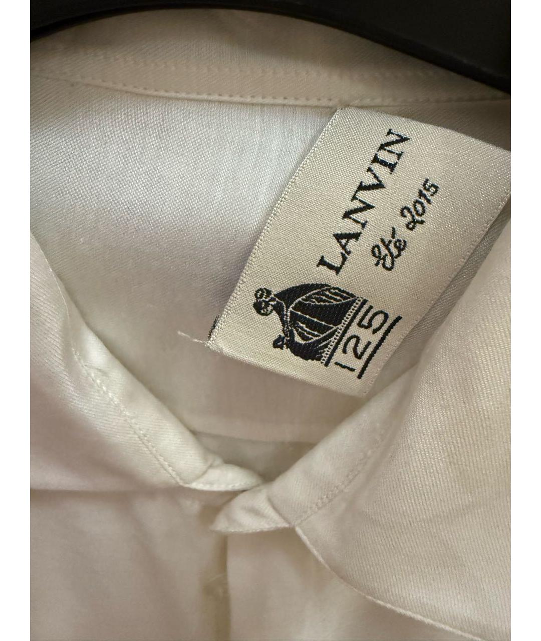LANVIN Белая вискозная рубашка, фото 3